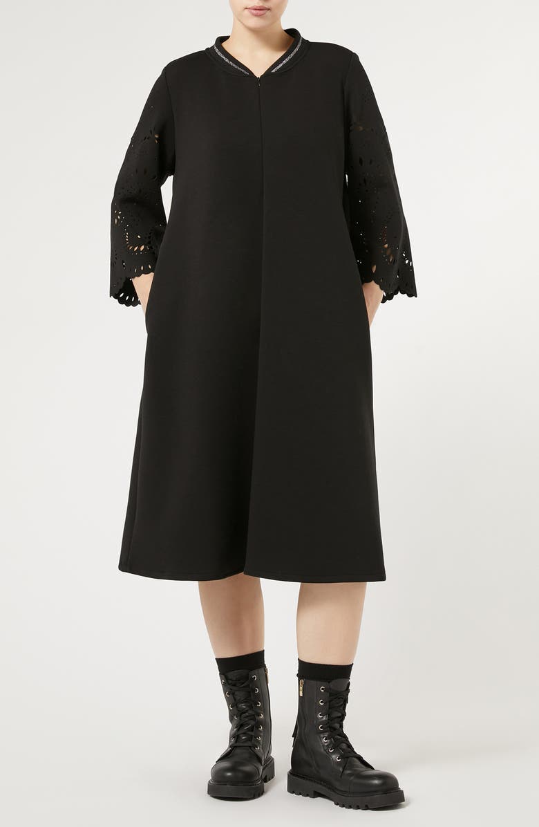 Marina Rinaldi Editta Scuba Knit Dress, Main, color,