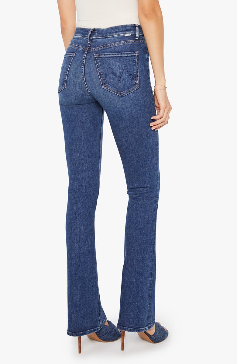 MOTHER Runaway High Waist Flare Jeans, Alternate, color, Start Your Engines