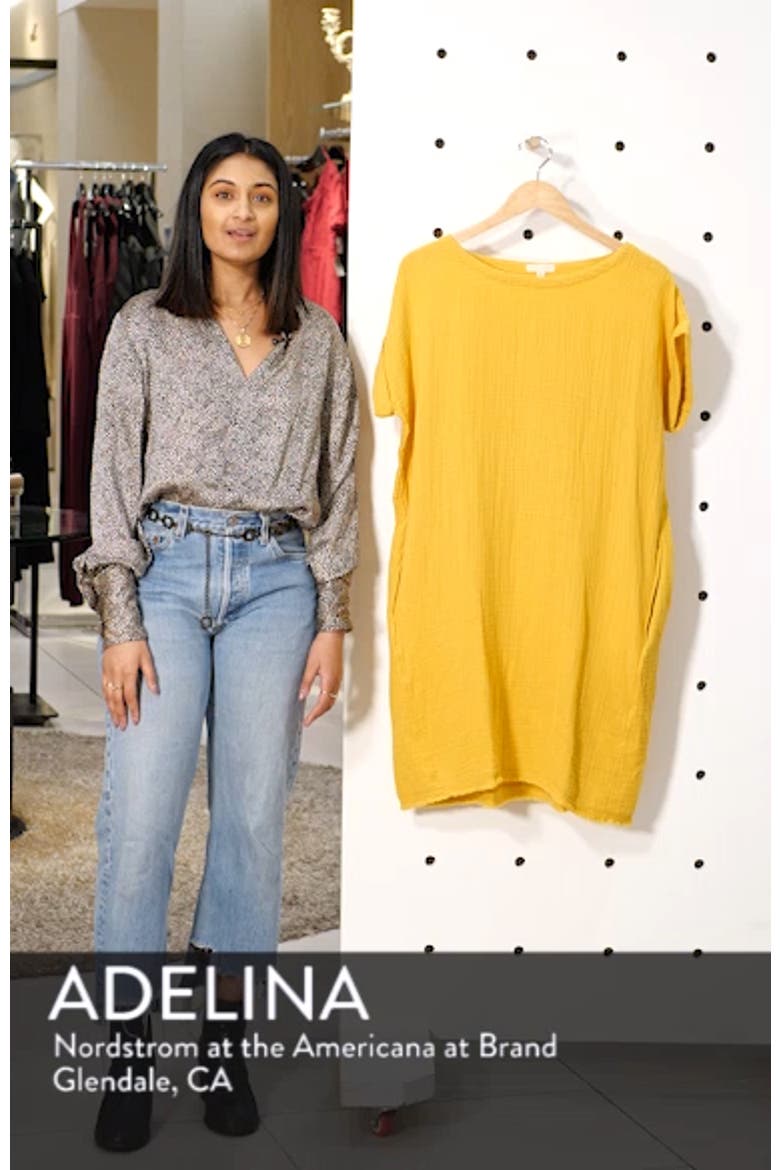 Textured Organic Cotton Shirt Dress video