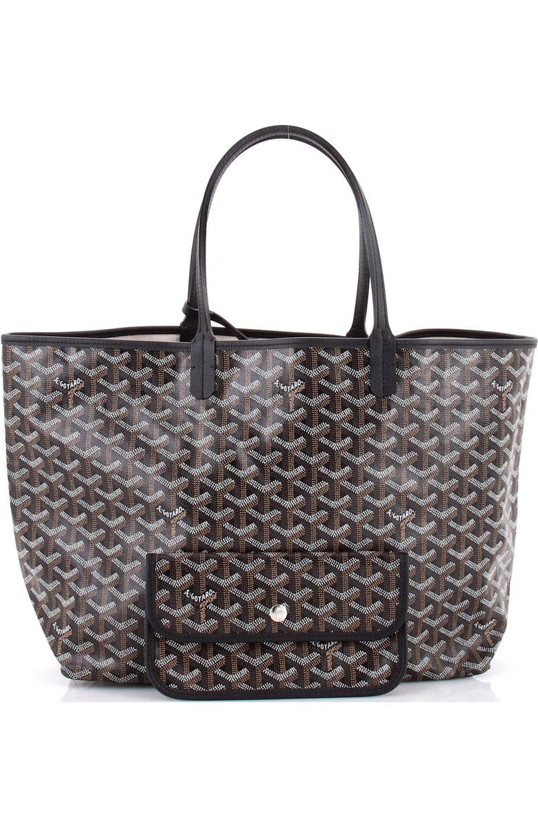 Pre-Owned Goyard Saint Louis Tote Coated Canvas PM, Alternate, color, Black