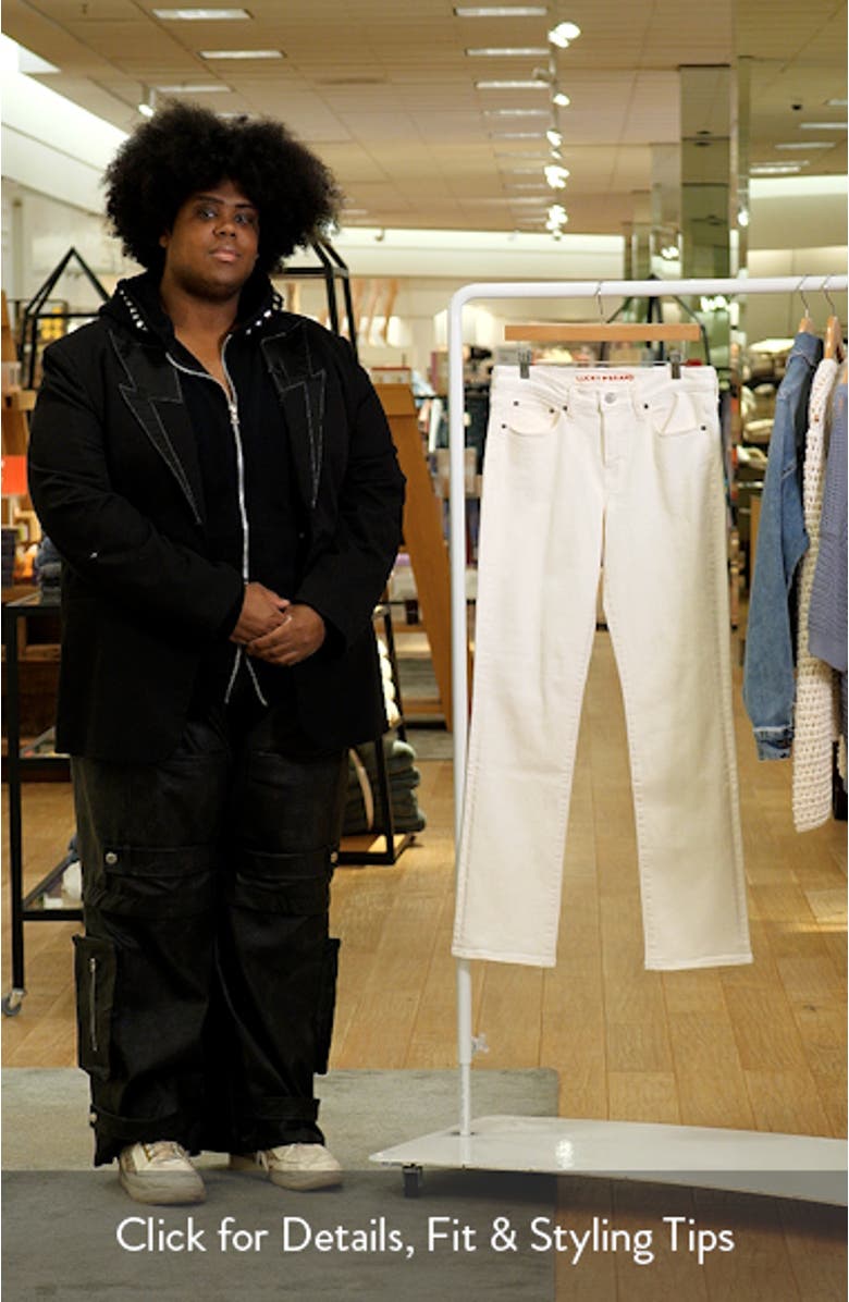 Sweet Mid Rise Straight Leg Jeans, sales video thumbnail