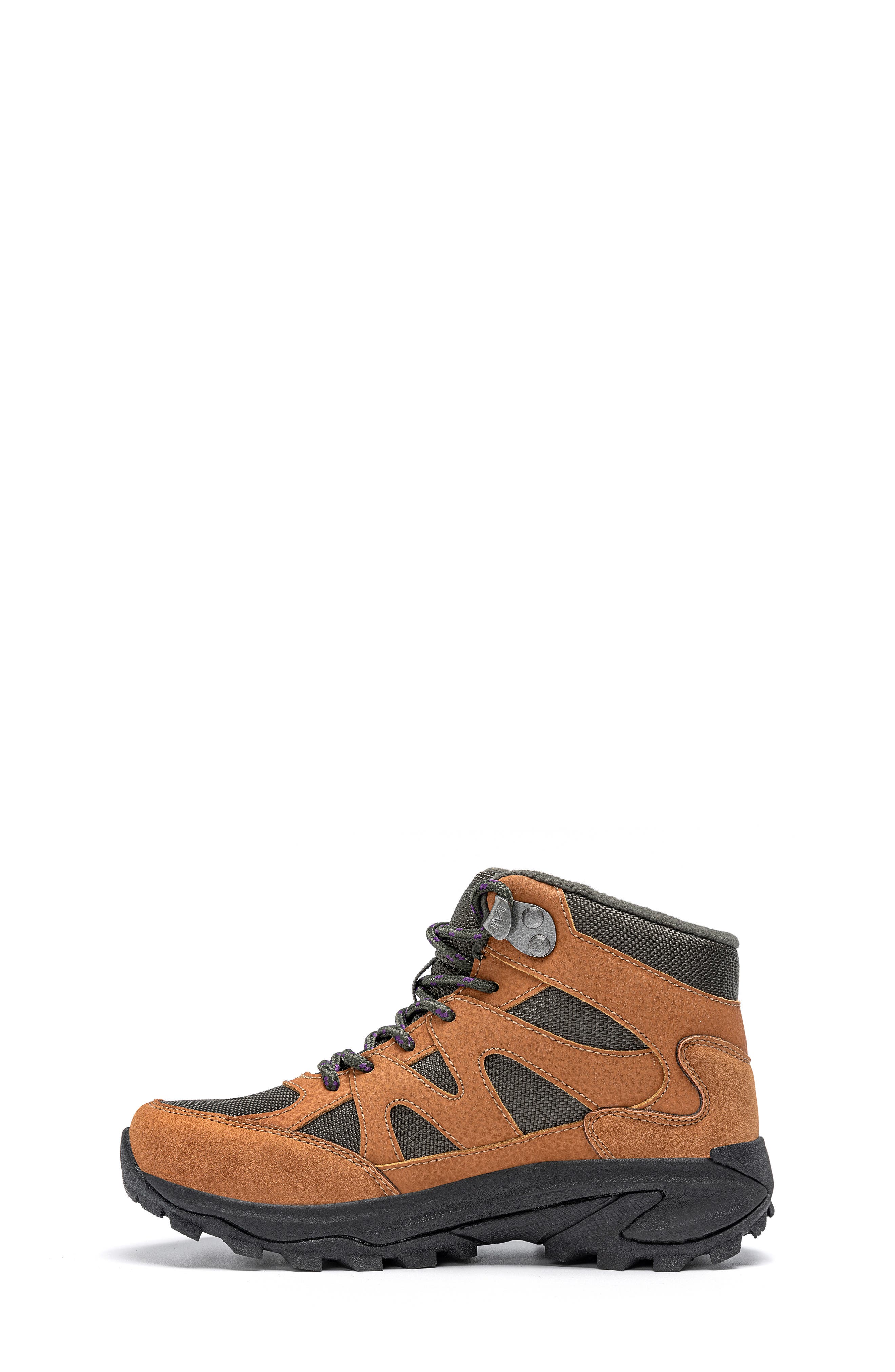 Kids' Moab Peak Waterproof Hiking Boot, Alternate, color, TAN/OLIVE