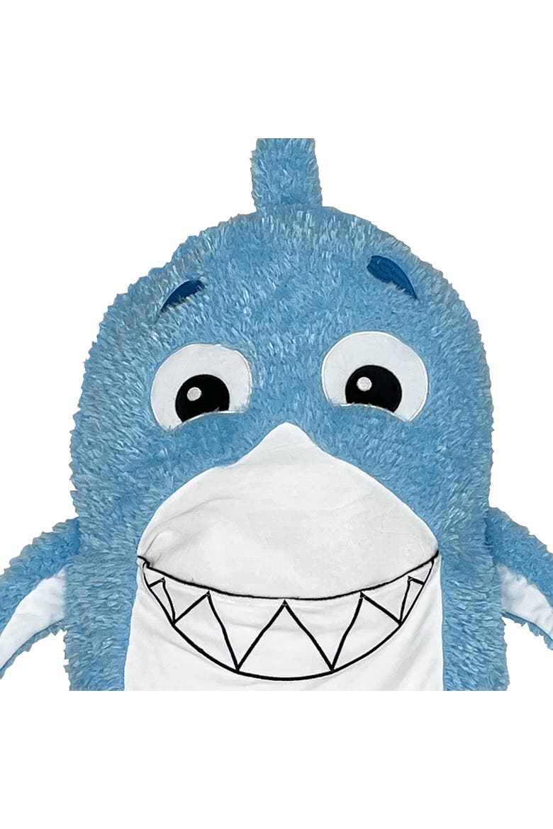 Shark Plush Pillow Cover, Alternate, color, Multicolored