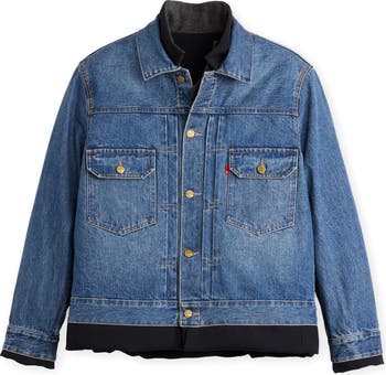 r様　Levi's Sacai Denim Matelasse Levi's Denim x Matelasse Twill Reversible Blouson in Black
