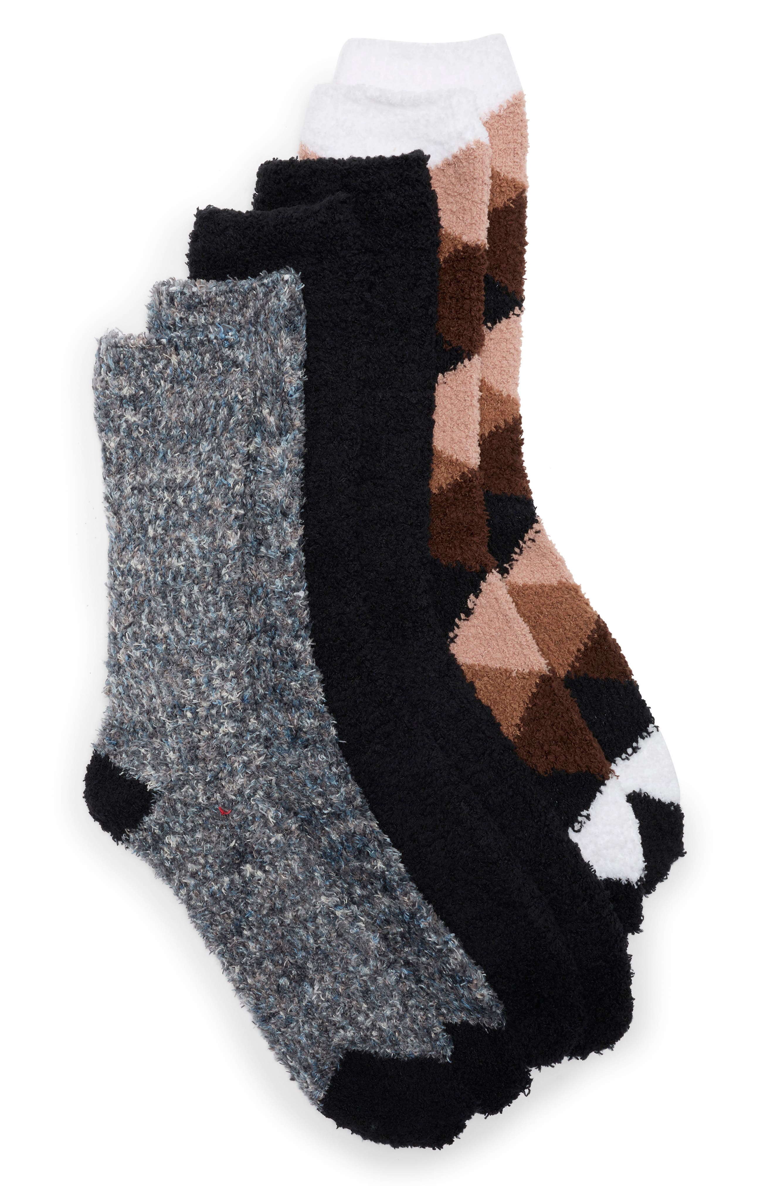 NORDSTROM RACK Assorted 3-Pack Butter Socks