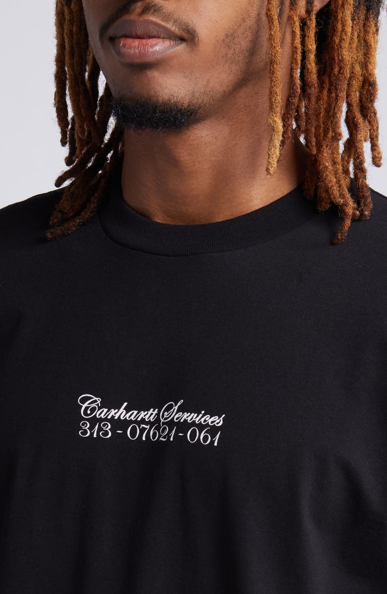 Carhartt Work In Progress Safety Pin Long Sleeve Organic Cotton Graphic T-Shirt, Alternate, color,