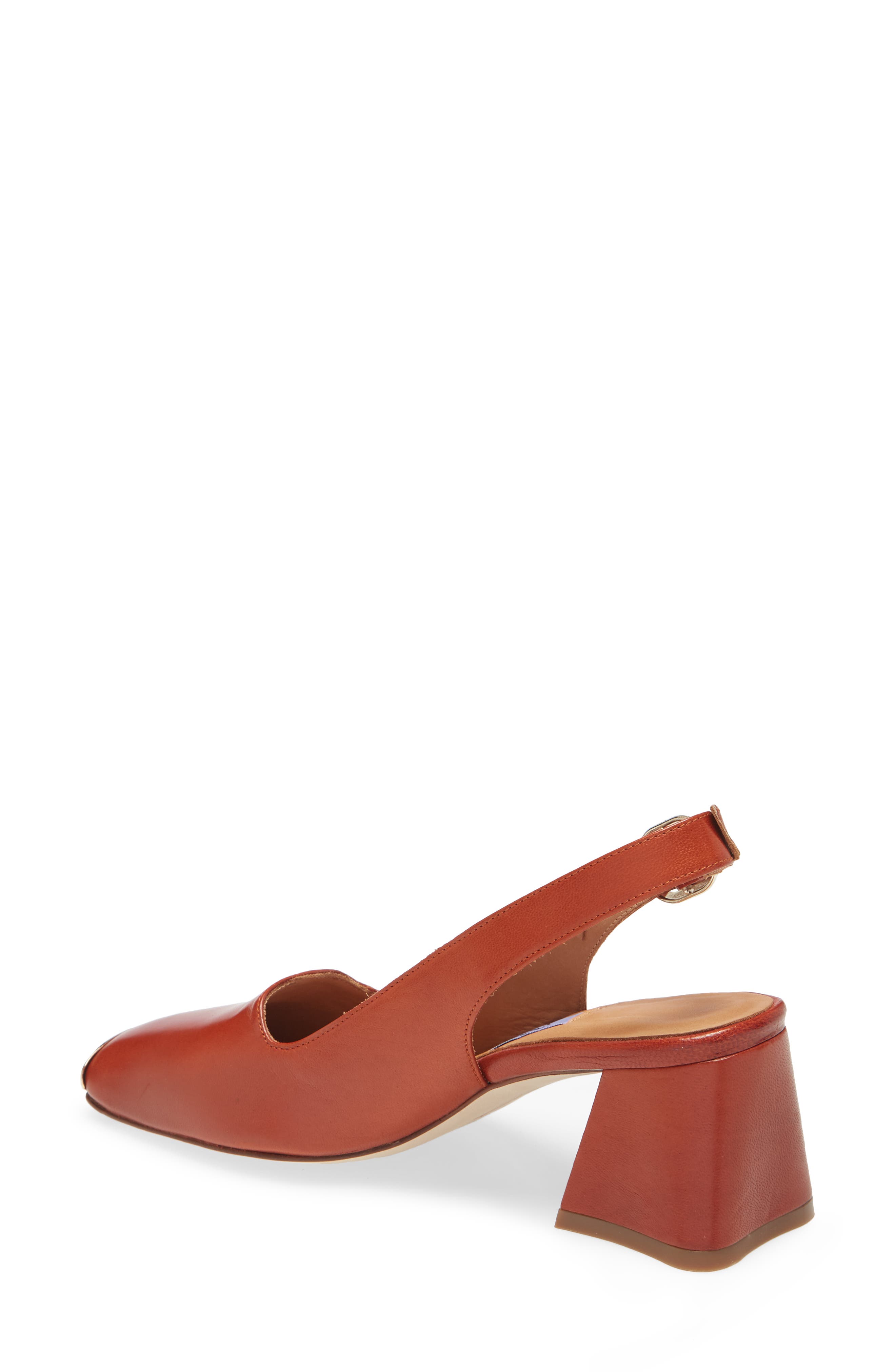 Canar Square Toe Slingback Pump, Alternate, color, BRICK