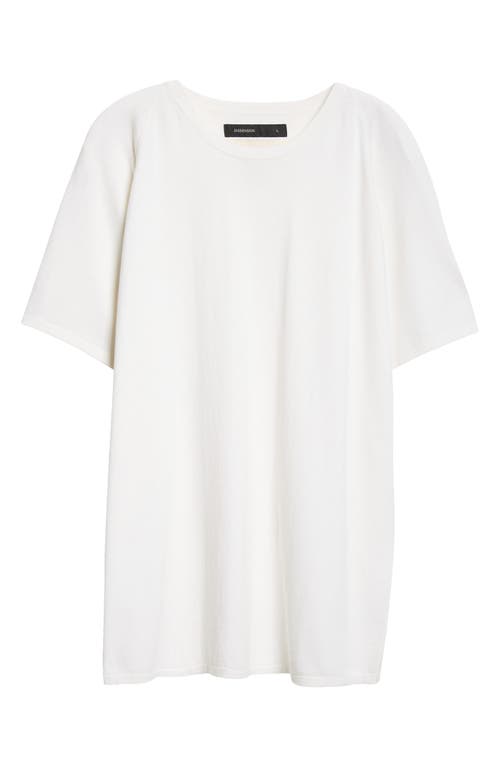 Frenckenberger Raglan Sleeve Cotton & Cashmere T-shirt In White