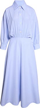 Altuzarra Eleanor Stripe Cotton Poplin Shirtdress