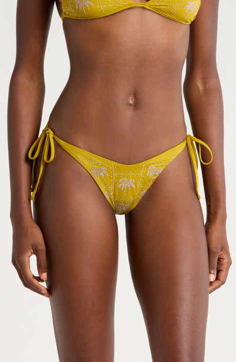 Olive Palmetto Sunnier Reversible Bikini Bottoms