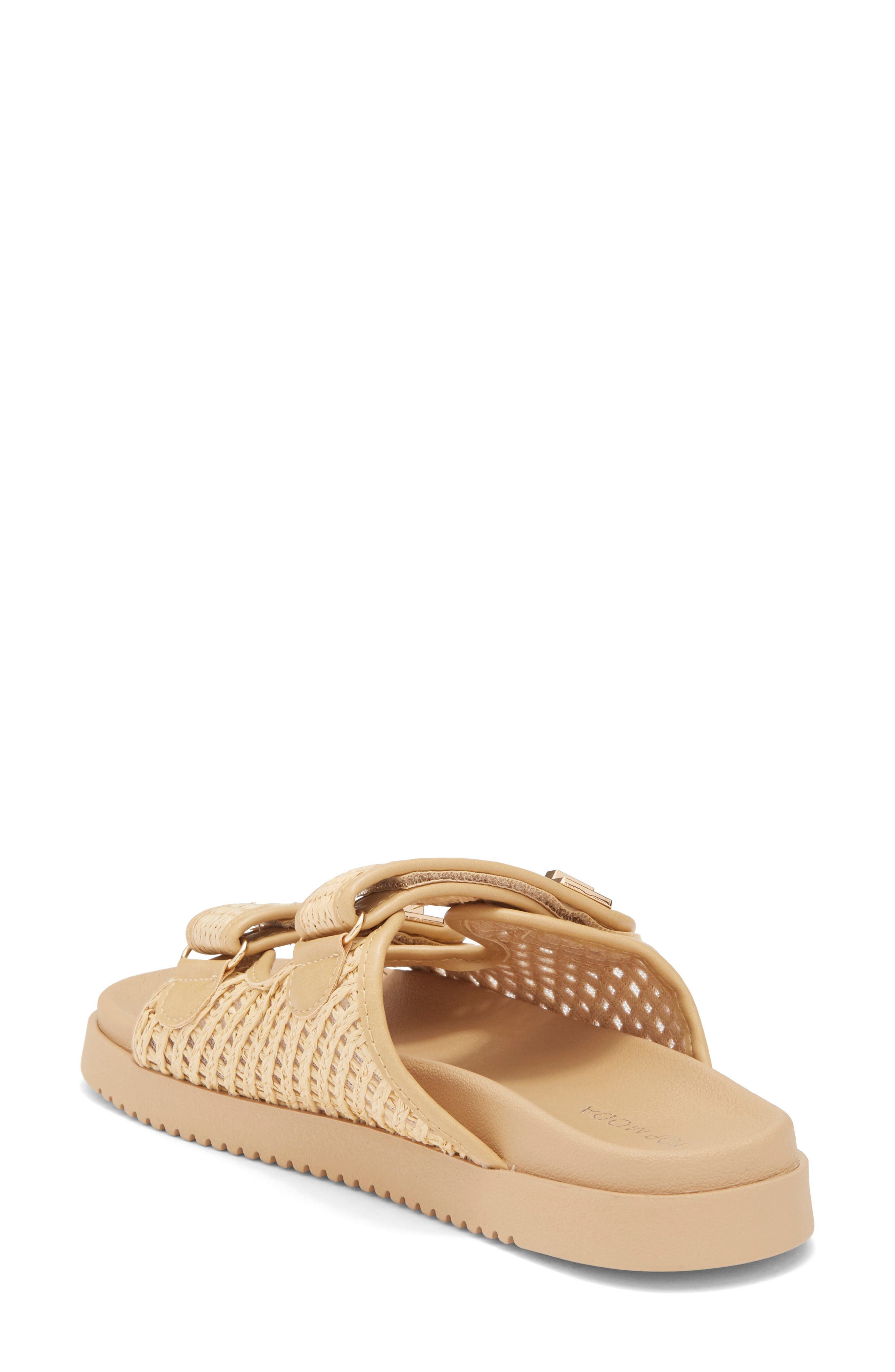TOP MODA Lyon Sandal, Alternate, color, Beige Raffia
