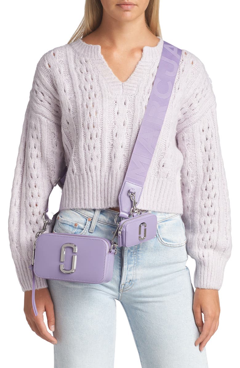 Marc Jacobs The Utility Snapshot Bag, Alternate, color, Lavender