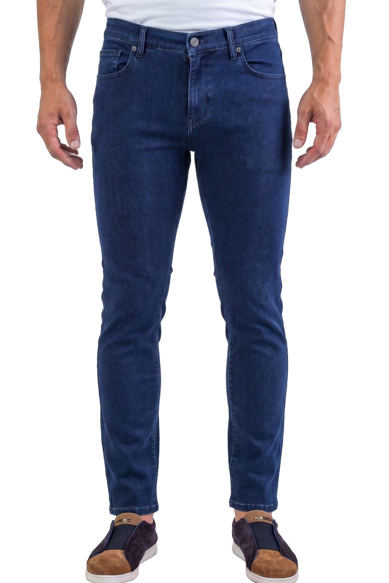 Straight Leg Jeans, Main, color, BLUE
