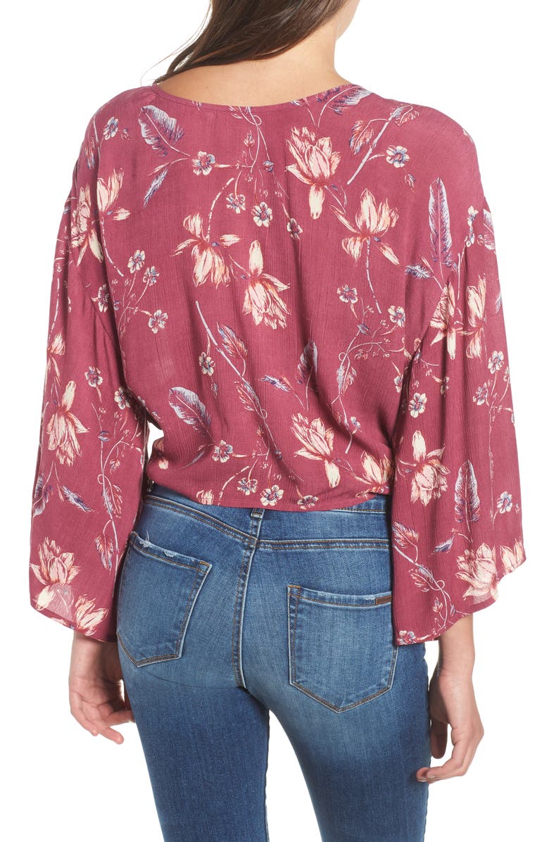 Billabong Sometimes Yours Knot Front Top, Alternate, color, 