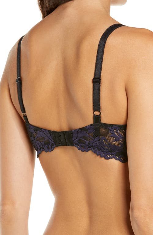 Wacoal Instant Icon Underwire Bra In Black/eclipse