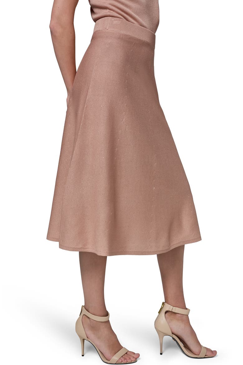 Sequin Midi Sweater Skirt, Alternate, color, UMBRIA