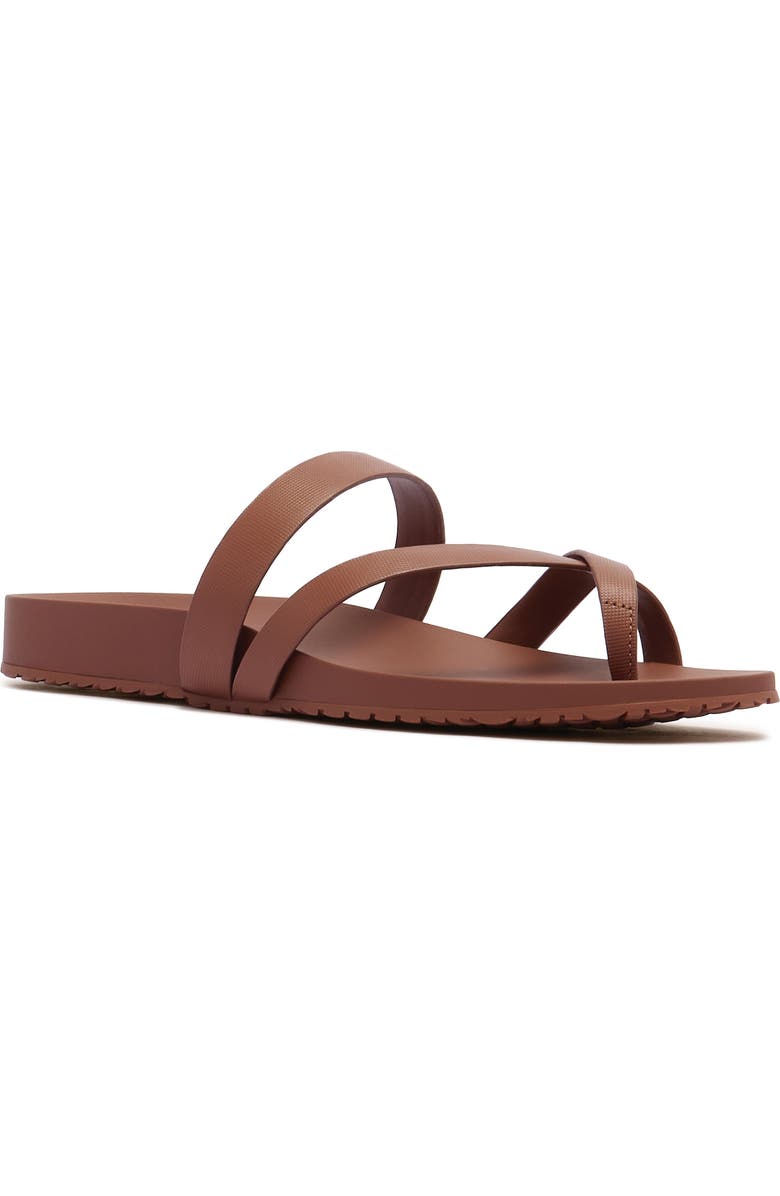 FRANKIE4 Isla Waterproof Toe Loop Sandal, Main, color, Rich Tan