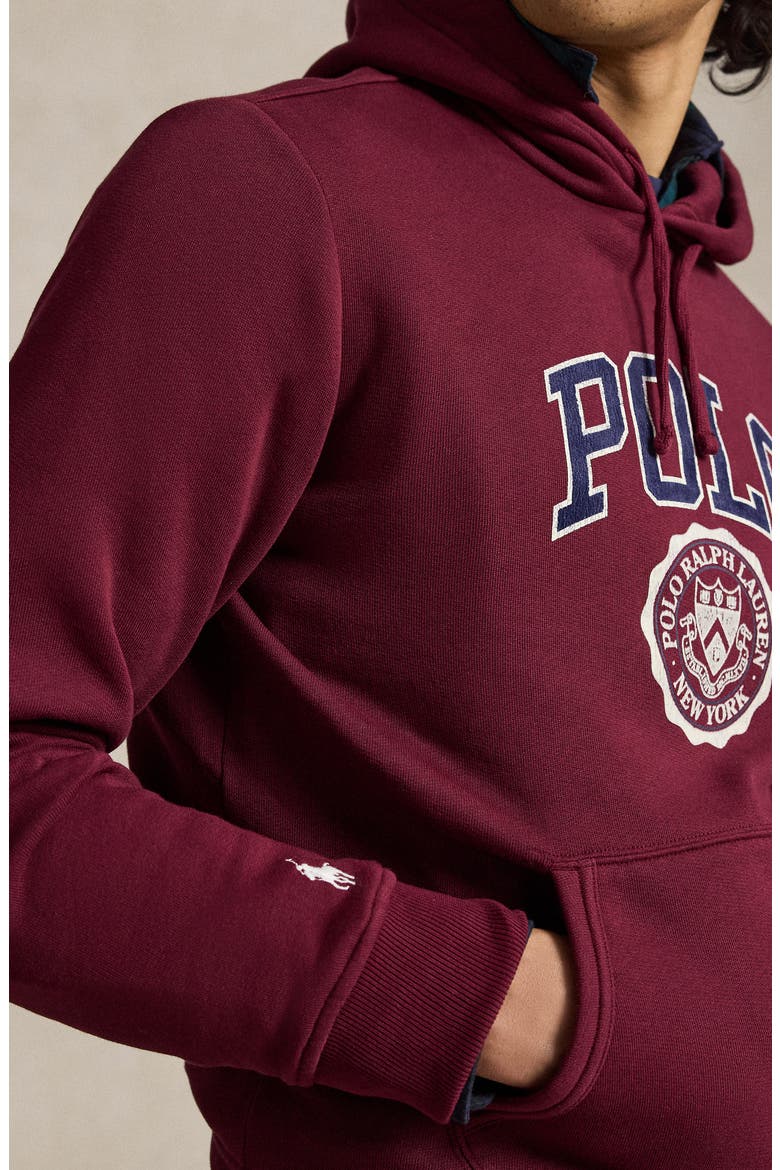 Graphic Pullover Hoodie, Alternate, color, RED