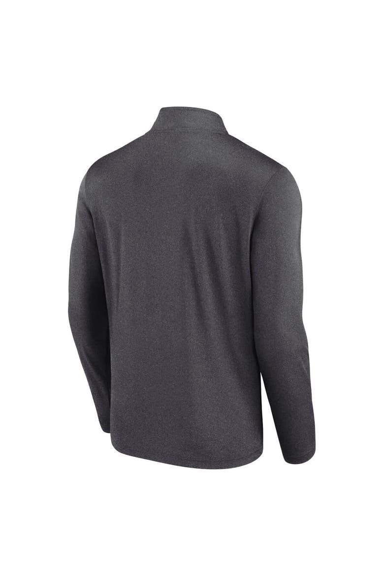 Men's Fanatics  Green New York Jets Head-to-Head Quarter-Zip Top, Alternate, color, Heather Charcoal