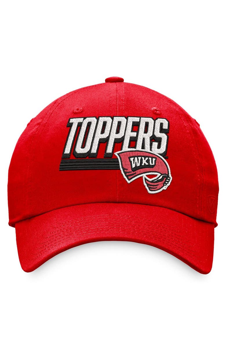 TOP OF THE WORLD Men's Top of the World Red Western Kentucky Hilltoppers Slice Adjustable Hat, Alternate, color, 