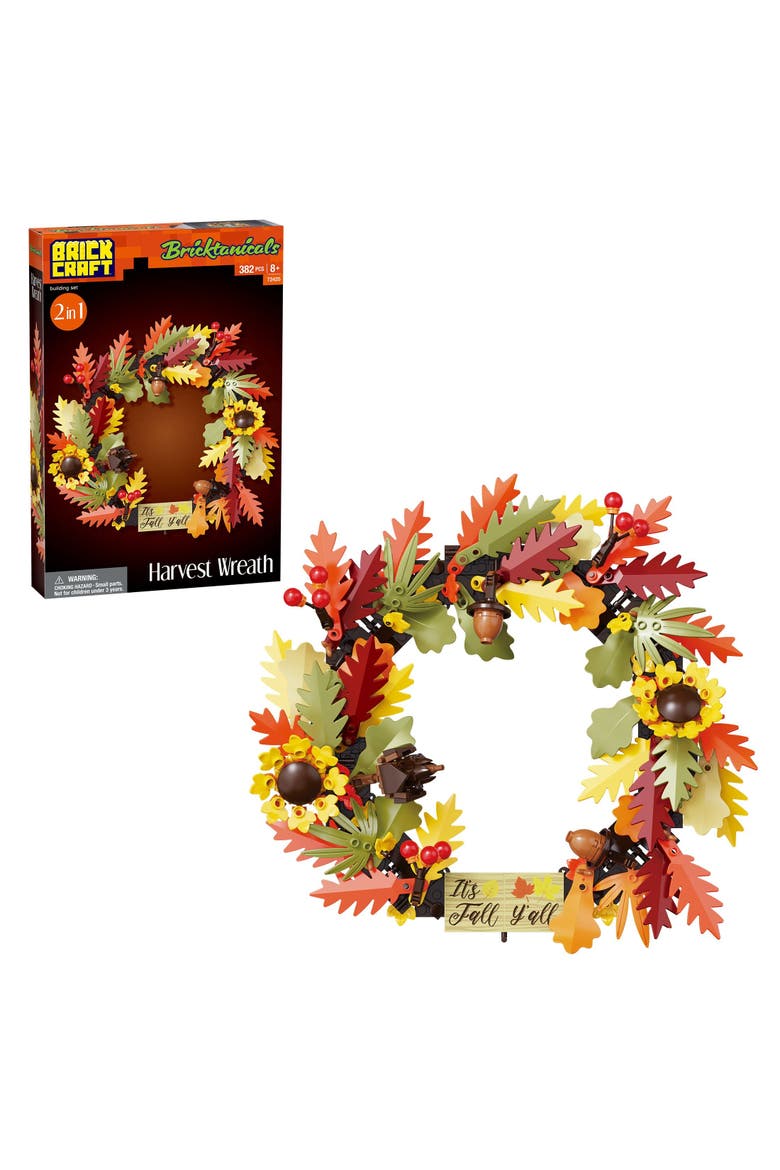 Fall Harvest Harvest Wreath 2in1 Building Set, Main, color, Red
