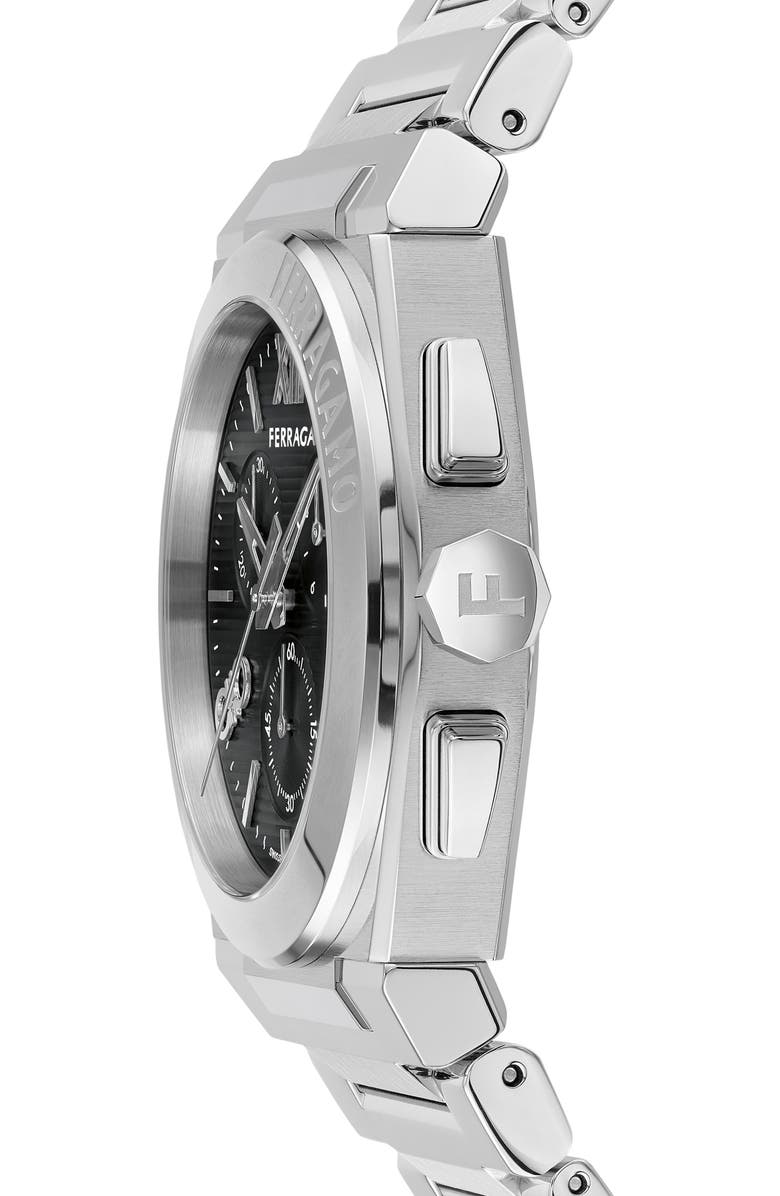 FERRAGAMO Vega Chronograph Bracelet Watch, 42mm, Alternate, color, 