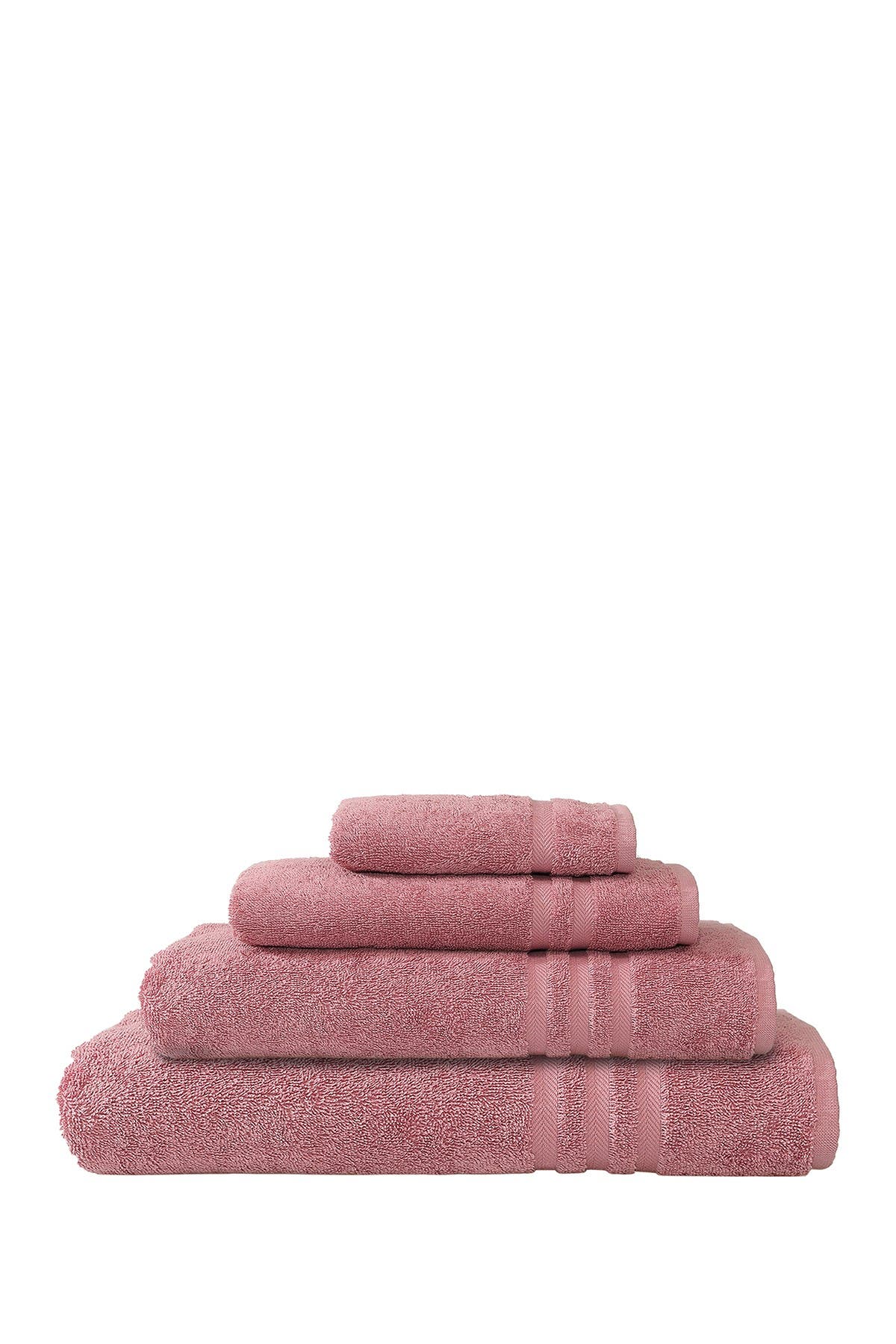 Linum Home Textiles Denzi 4-PIece Towel Set - Tea Rose
