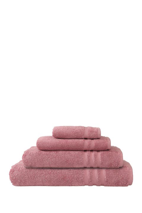 Denzi 4-PIece Towel Set - Tea Rose