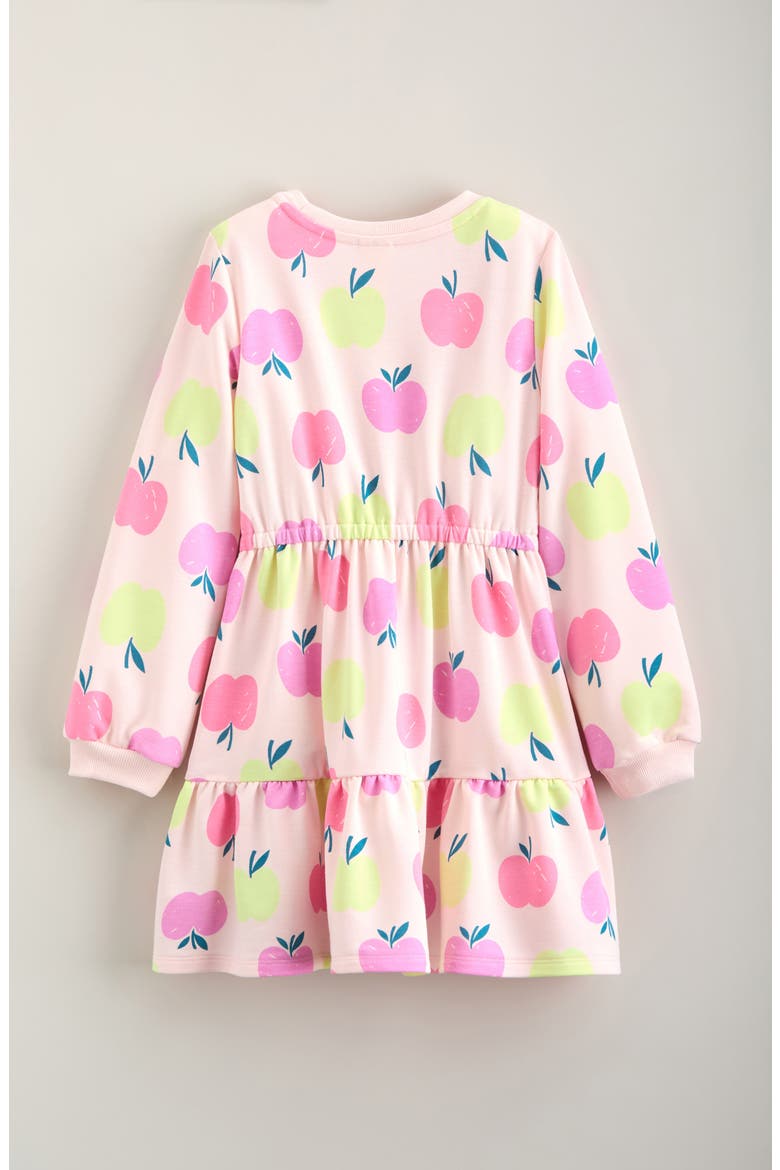 Kids' Pretty Tiered Dress, Alternate, color, PINK BALM POP APPLES