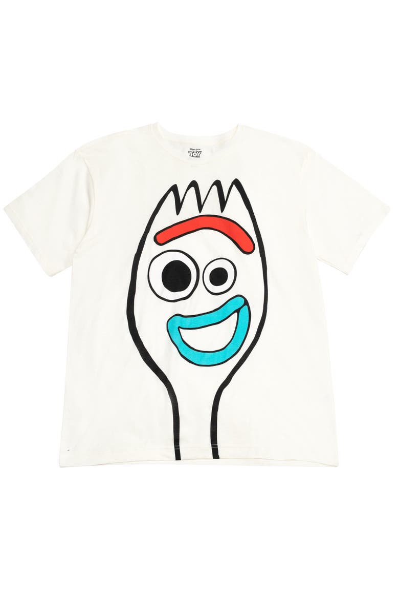 Disney Toy Story Cosplay T-Shirt, Main, color, White Forky Graphic