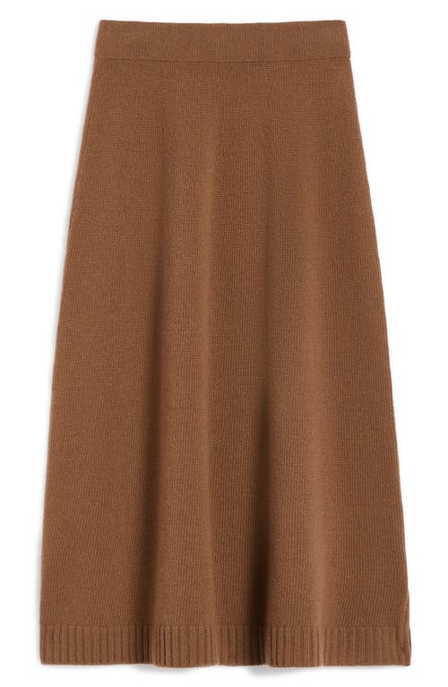 Weekend Max Mara Weekend Maxmara Wool Knit Skirt In Brown