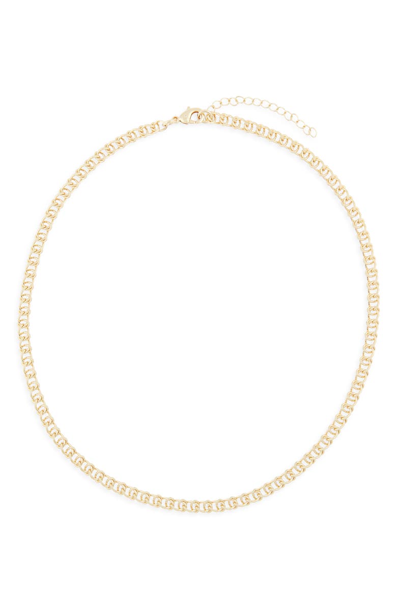 NORDSTROM RACK Interlock Link Chain Necklace, Main, color, Gold
