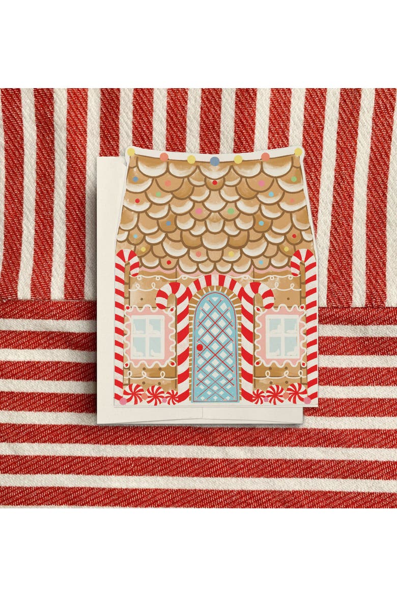 Holiday/Christmas Gingerbread House Greeting Card Pack, Alternate, color, Multi-Pack