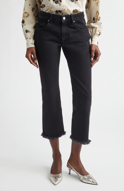 Ombella Fray Hem Crop Jeans