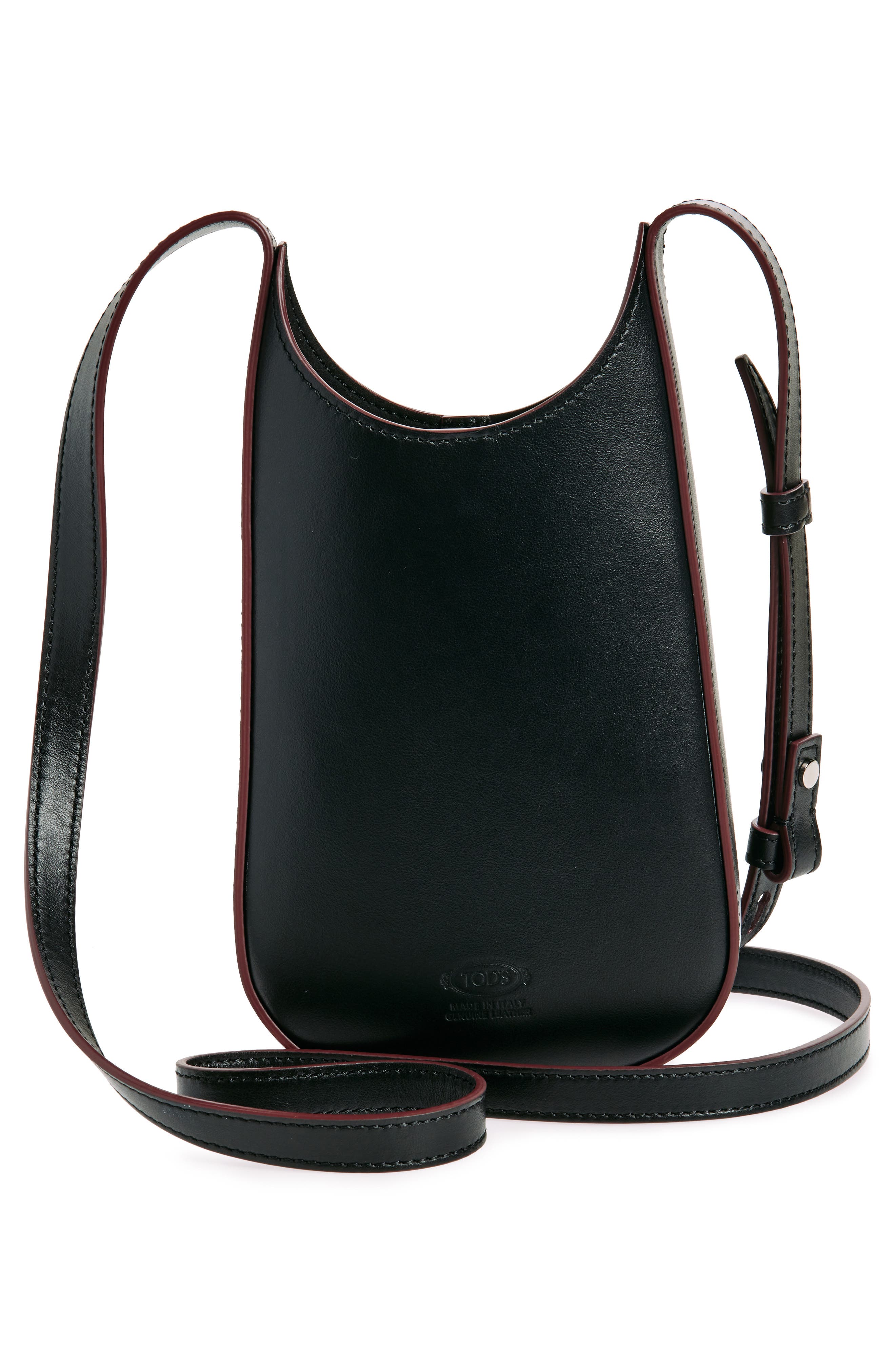 Tod's Micro Di Leather Crossbody Bag, Alternate, color, 