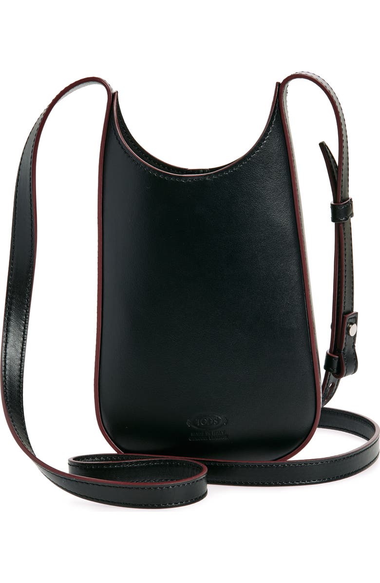 Tod's Micro Di Leather Crossbody Bag, Alternate, color,
