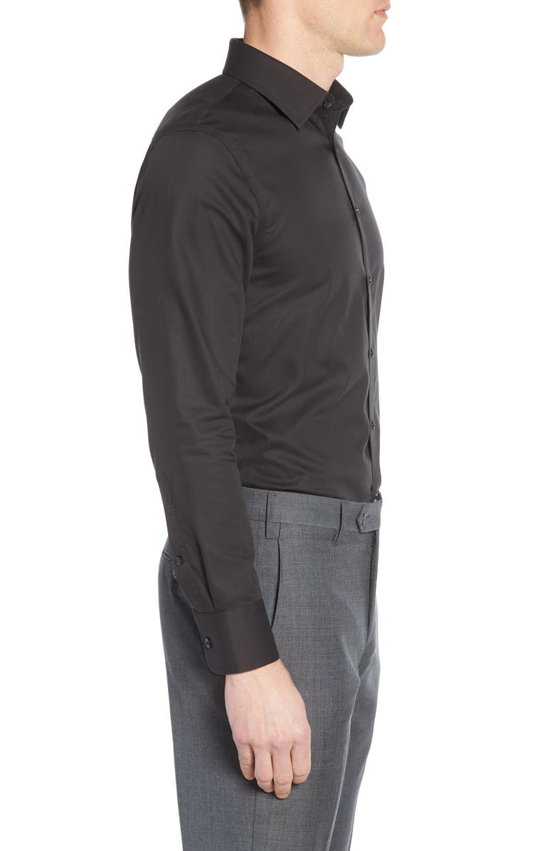 NORDSTROM MEN'S SHOP Extra Trim Fit Non-Iron Solid Dress Shirt, Alternate, color, 