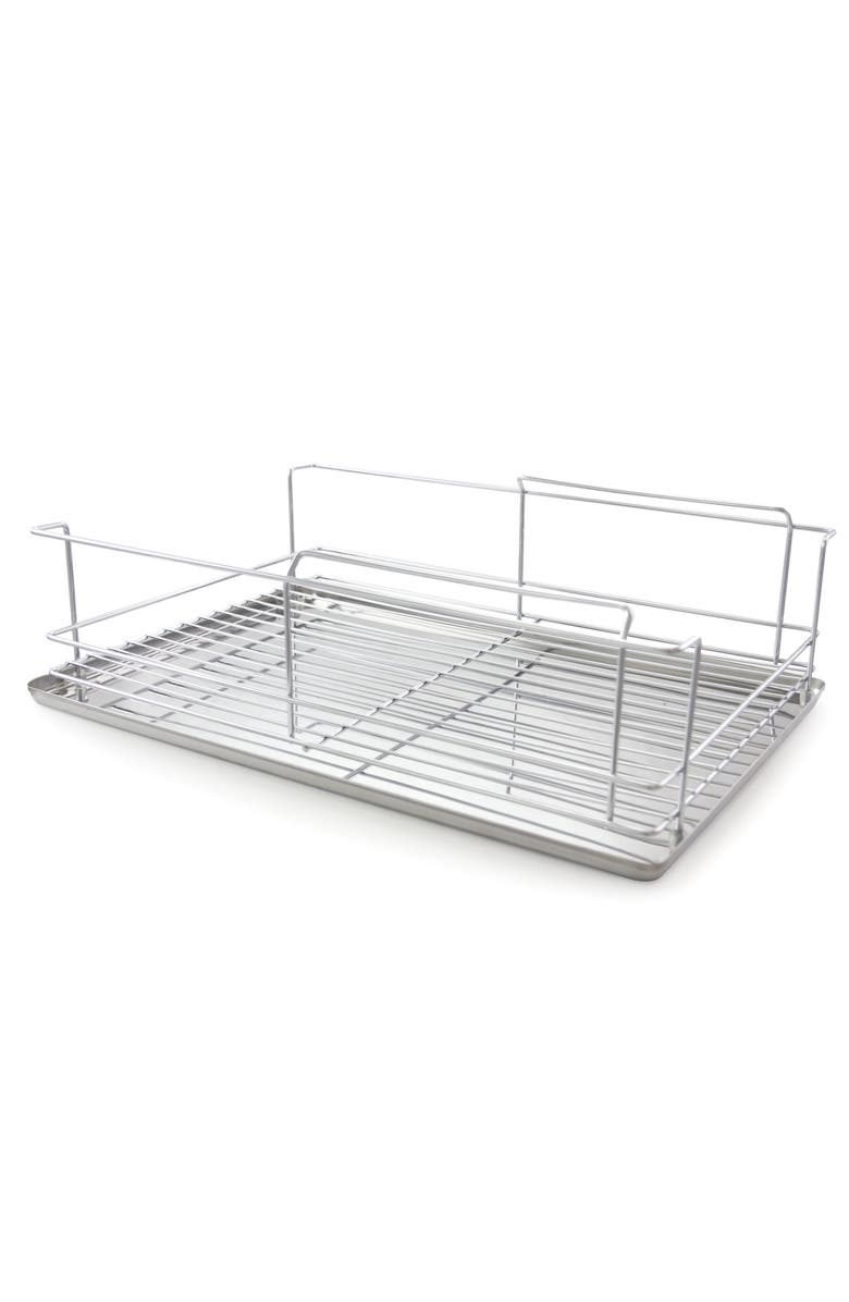 Better Chef 4 Piece 18.5" Dish Drying Rack Set, Alternate, color, Silver
