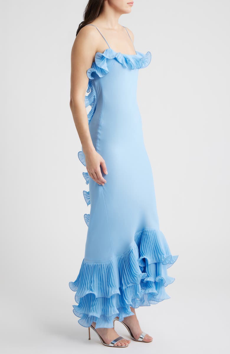 Delfi Collective Delina Open Back Mermaid Gown, Alternate, color, Baby Blue