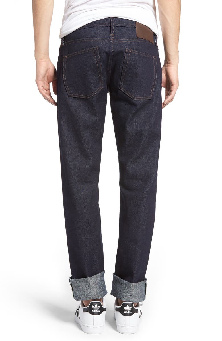 The Unbranded Brand UB121 Selvedge Skinny Fit Jeans, Alternate, color, 