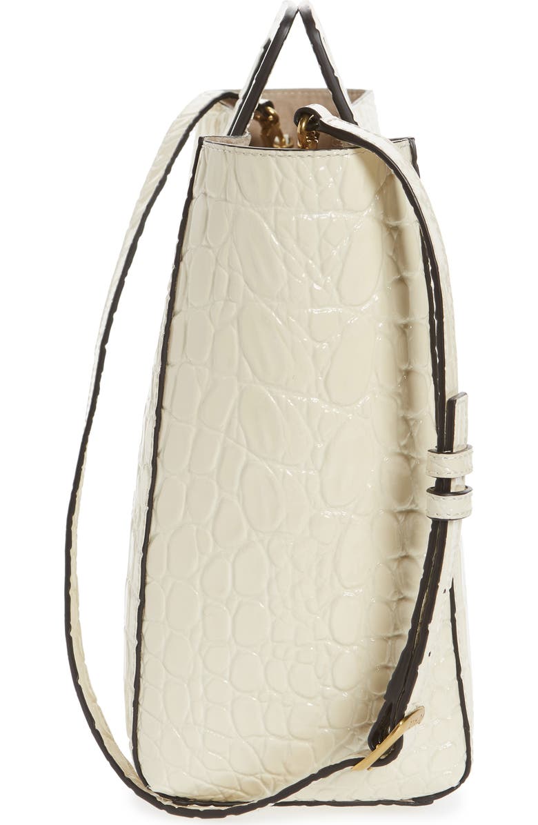 STAUD Shirley Croc Embossed Leather Tote, Alternate, color,