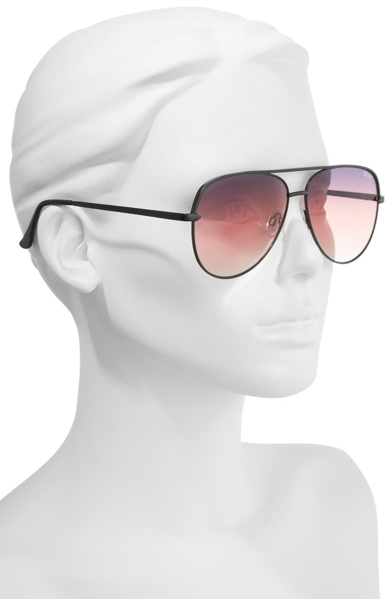 QUAY Australia Sahara 60mm Aviator Sunglasses, Alternate, color, 