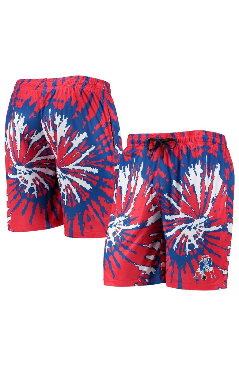 FOCO Men's FOCO Red New England Patriots Retro Static Mesh Lounge Shorts, Main, color,