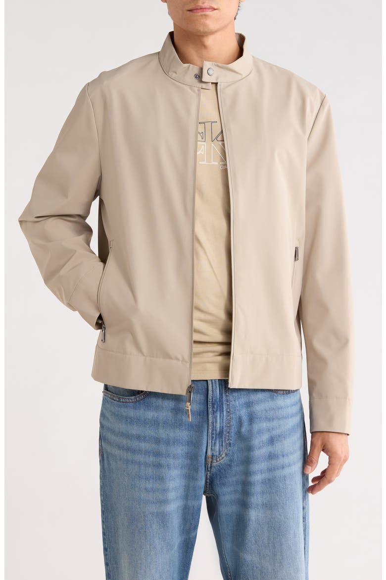Stretch Woven Golf Jacket, Main, color, VINTAGE KHAKI