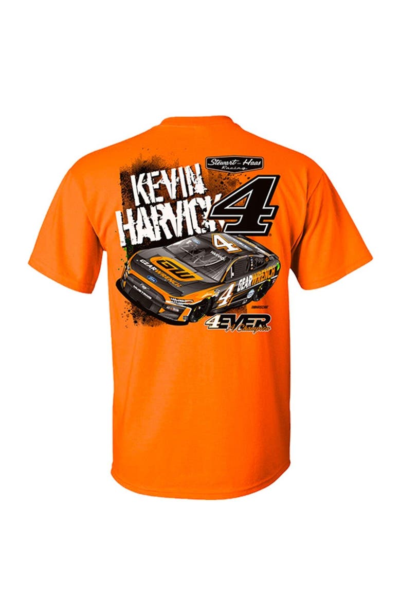 STEWART-HAAS RACING Men's Stewart-Haas Racing Team Collection Orange Kevin Harvick 2023 #4 GearWrench T-Shirt, Alternate, color, 