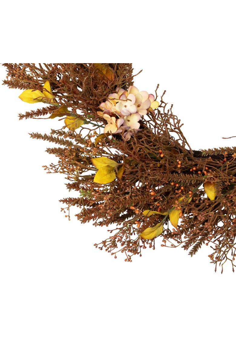 Northlight Fall Grass Autumn Harvest Artificial Wreath - 32", Alternate, color, 