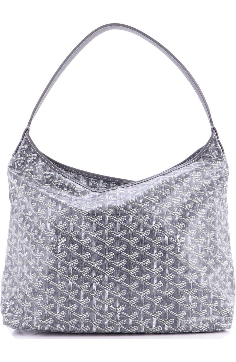 Pre-Owned Goyard Boheme Hobo Coated Canvas, Alternate, color, Gray