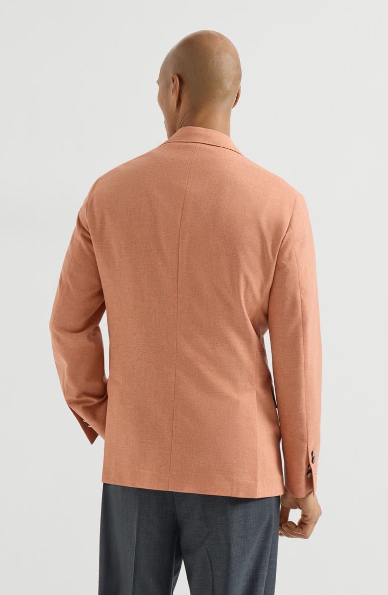 Brunello Cucinelli Blazer with peak lapel, Alternate, color, Apricot