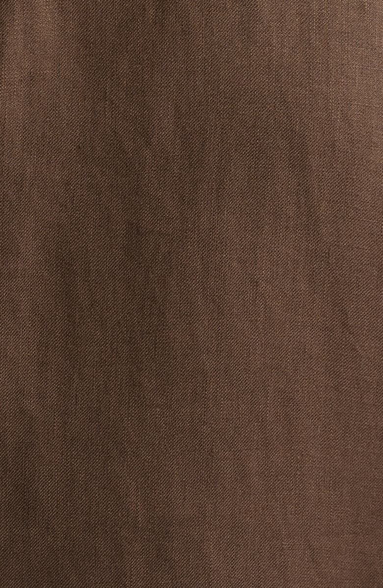 Nordstrom Henrik Trim Fit Solid Italian Linen Suit Separate Jacket, Alternate, color, Brown Cocoa