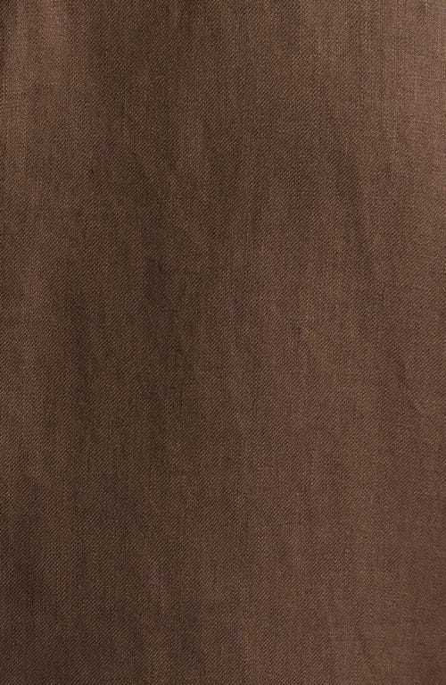 Nordstrom Henrik Trim Fit Solid Italian Linen Suit Separate Jacket In Brown